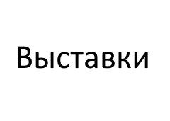 Выставки